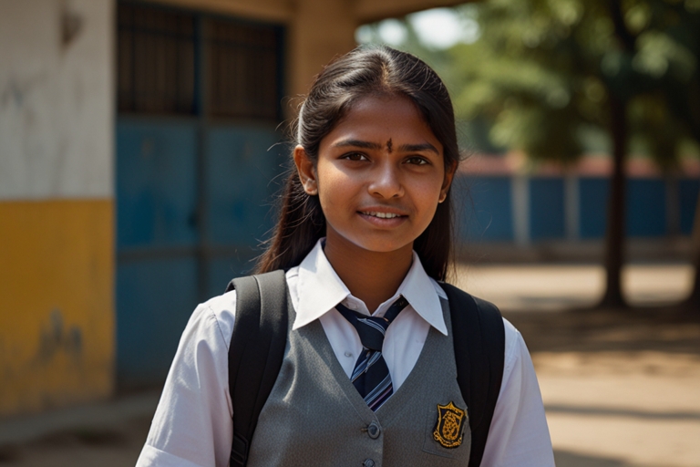 Sneha Reddy, Class 11 Commerce student at St Marys School guided by Vision Growth